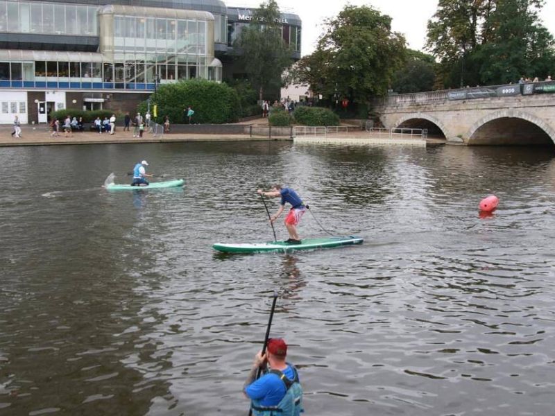 SUP Fun Race at Bedford River Festival