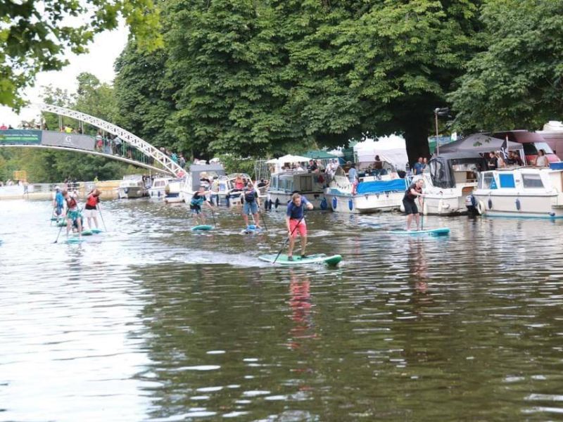 SUP Fun Race at Bedford River Festival