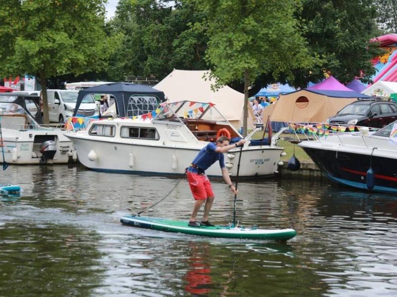 SUP Fun Race at Bedford River Festival