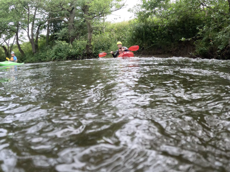Intro to white water course at Matlock for canoe and kayak skills