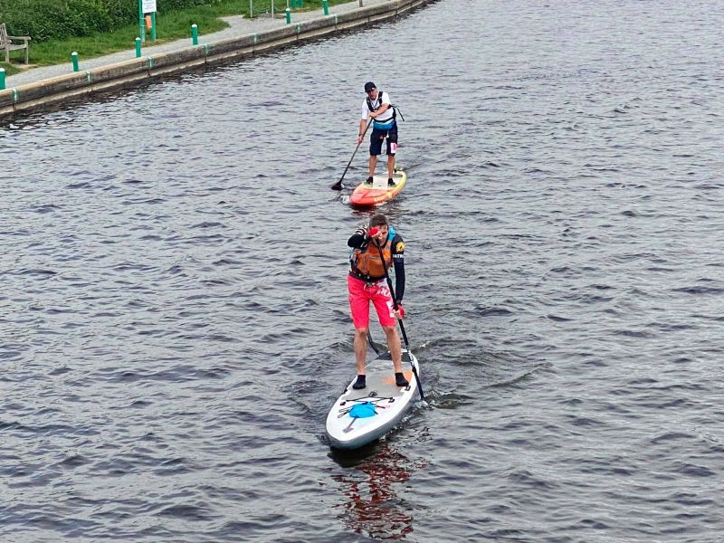 SUP Fun Race at Bedford River Festival