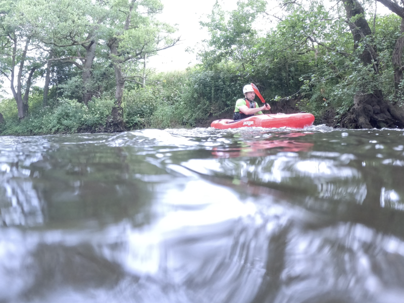 Intro to white water course at Matlock for canoe and kayak skills