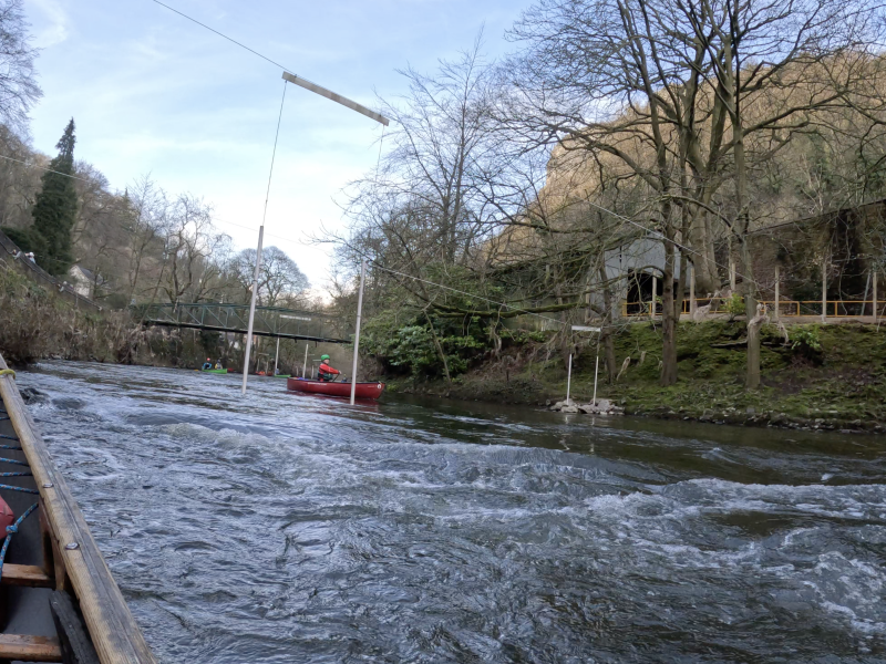 Intro to white water course at Matlock for canoe and kayak skills