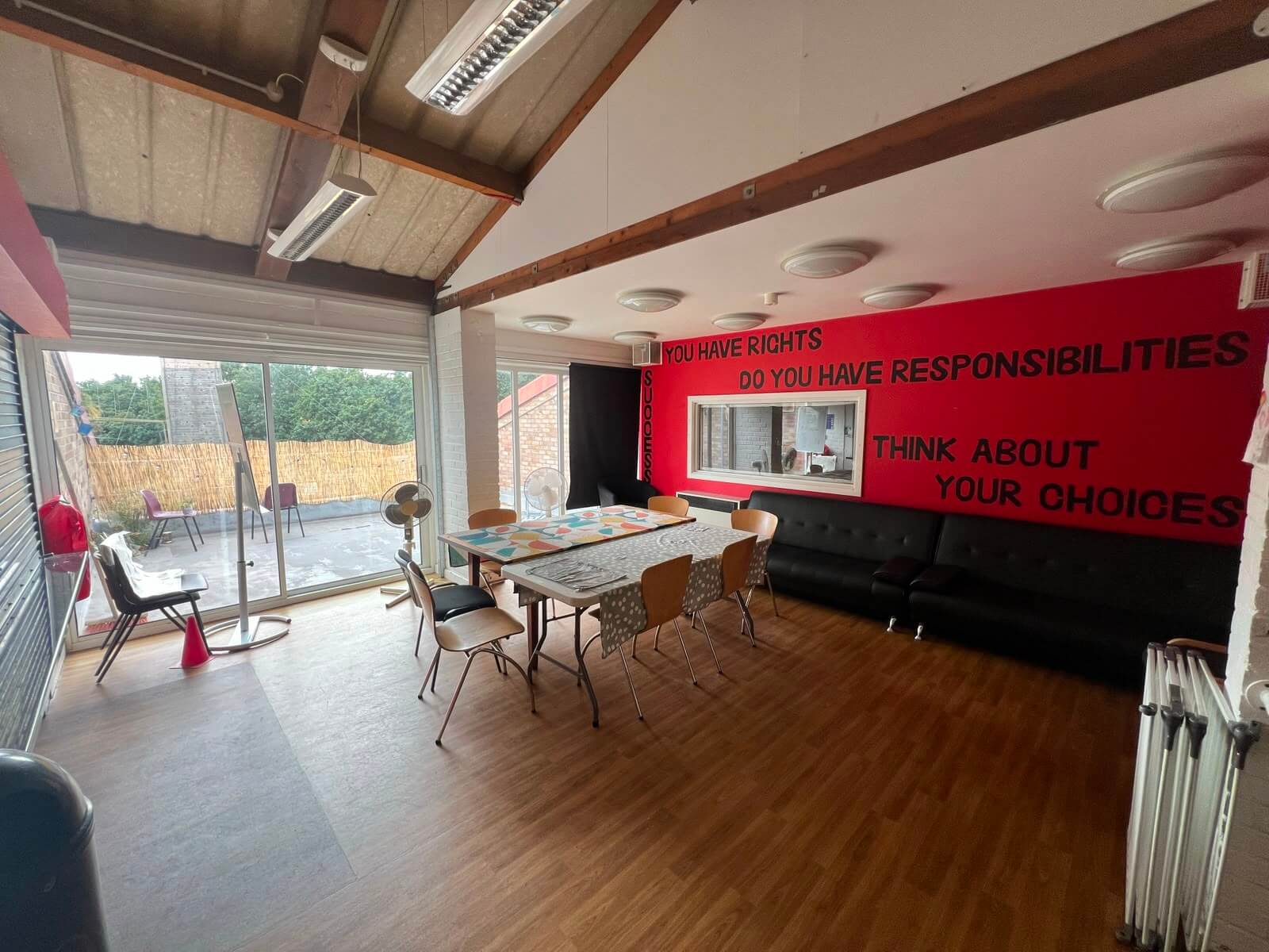 Kempton Youth Centre Kitchen and Breakout area