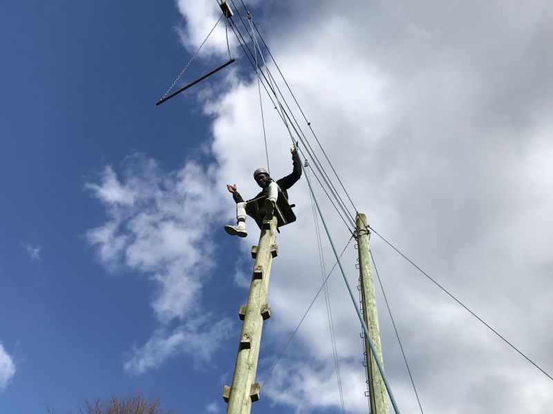 High ropes Course - leap of faith
