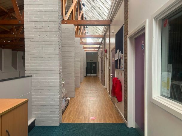 Kempston Youth Centre Balcony corridor