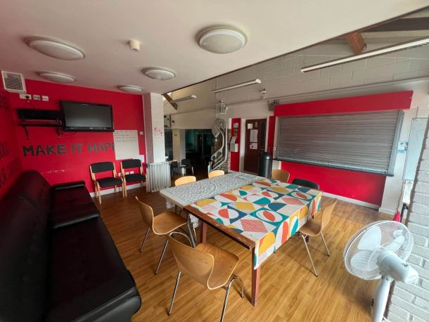 Kempston Youth Centre Balcony kitchen area