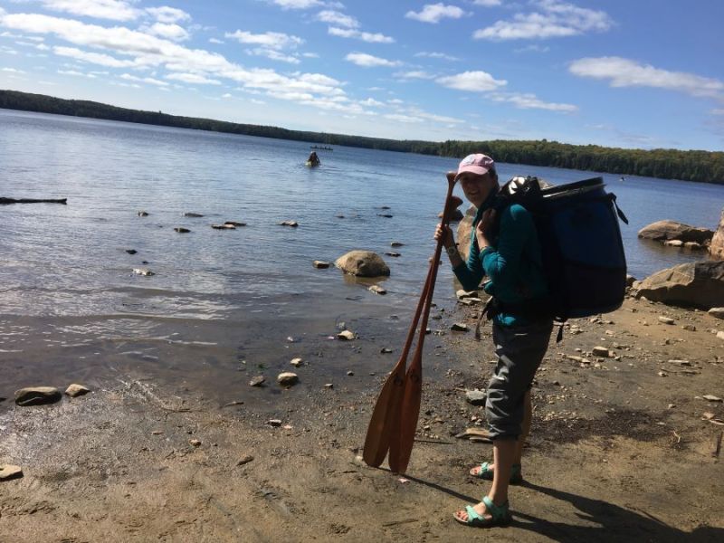 Ash portaging the lakes and trails