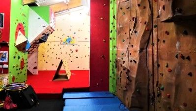 Indoor climing wall at Kempston Outdoor Centre