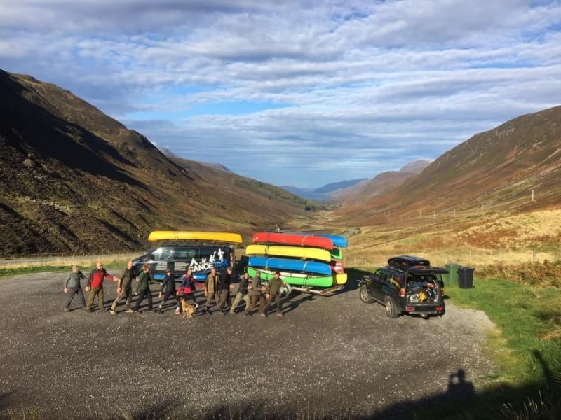 Best of Scotland Canoe Expedition Travelling to lochs