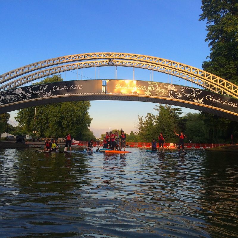 SUP Fun Race at Bedford River Festival