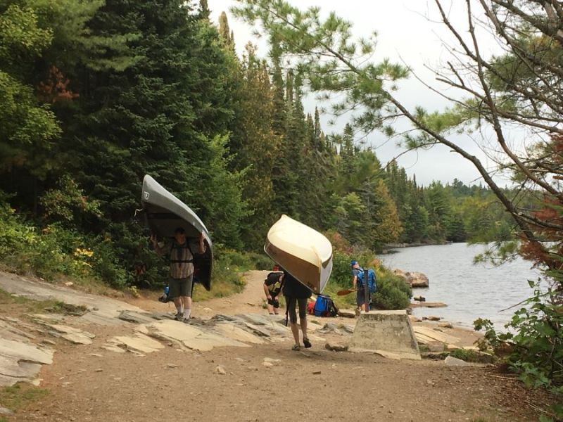 Another portage in Algonquin Park Wilderness
