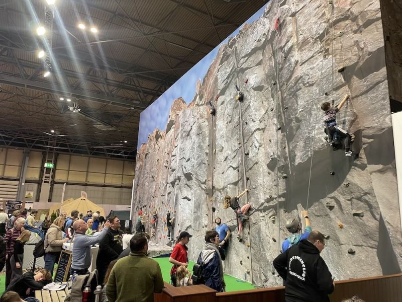 Caravan, Camping and Motorhome Show 2026 Climbing wall and bouldering wall