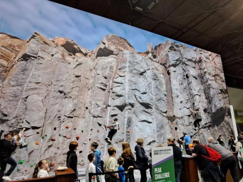 Caravan, Camping and Motorhome Show 2026 Climbing Wall