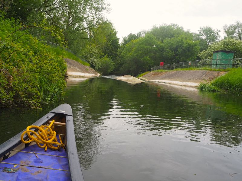 Top of the Langham Flumes River Stour Canoe and Kayak Expedition