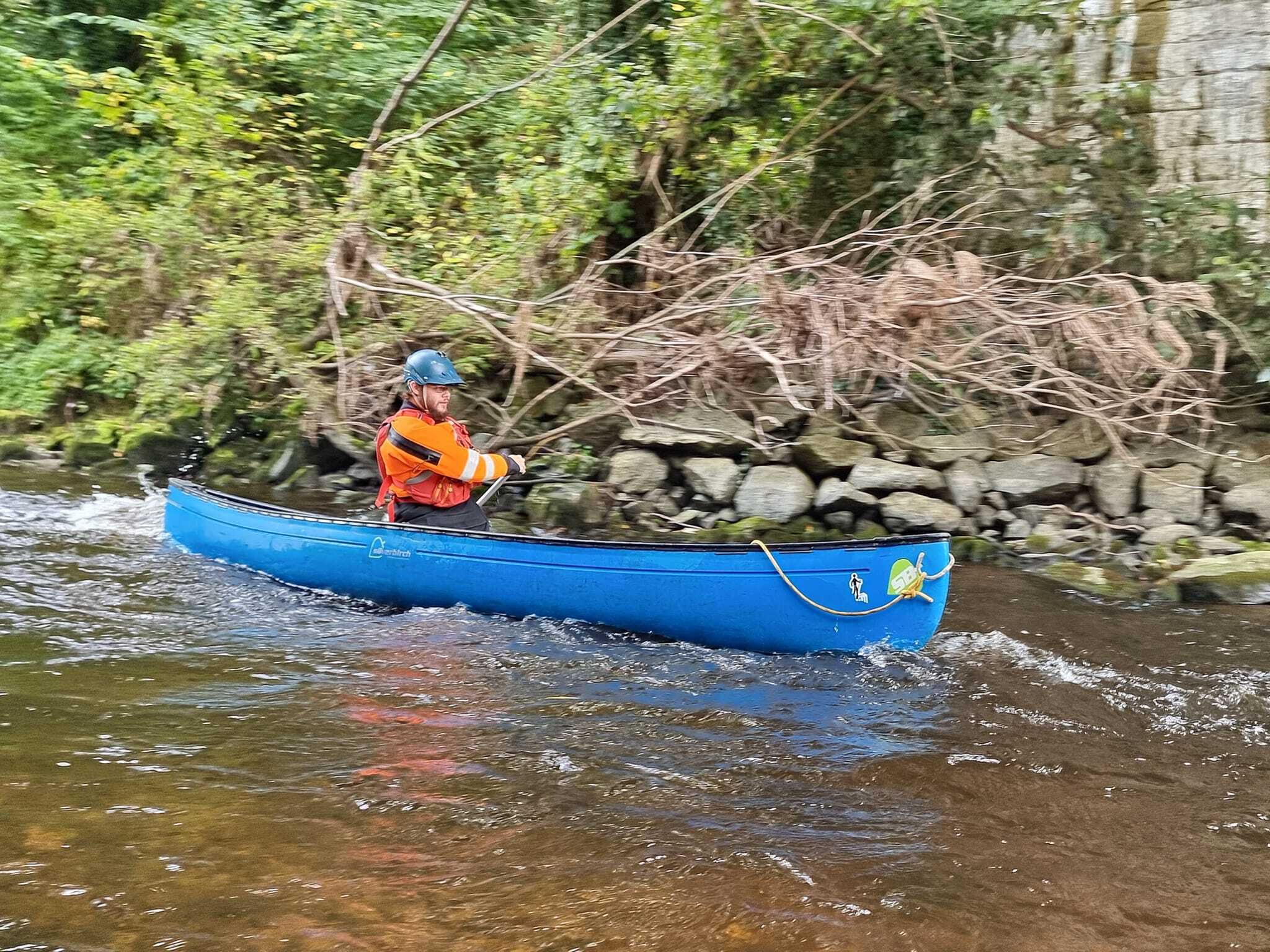 Intro to Moving Water (white water) course in Matlock for canoe and kayak