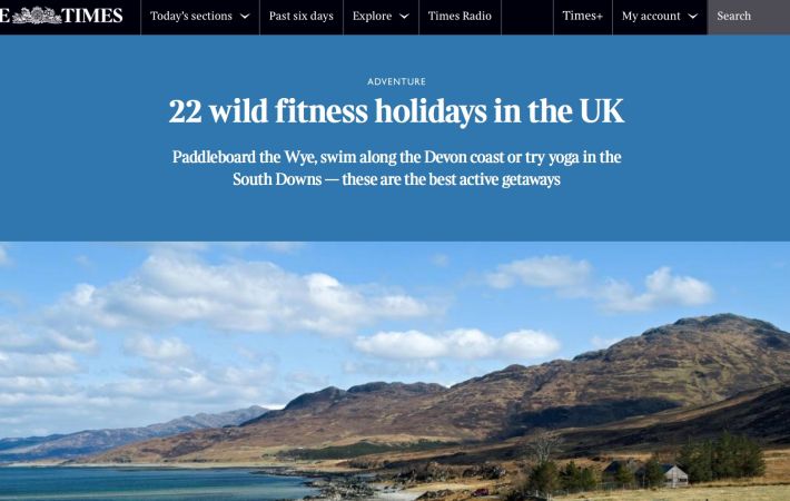 Canoe Trail Featured in the Times