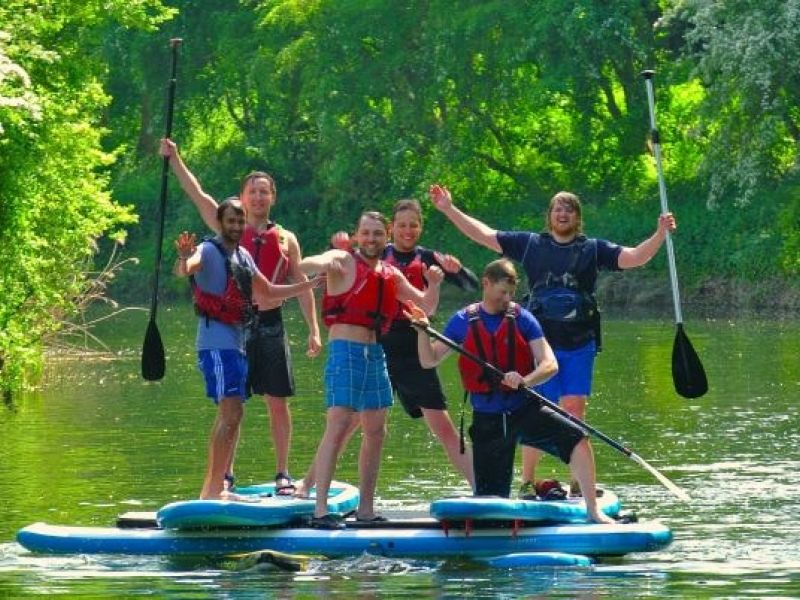 Bedfordshire Adventure School Holiday Club stand up paddle boarding