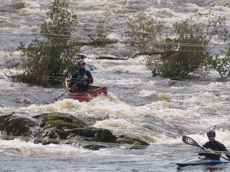 Cal on Grantully River Tay Canoe Expedition from Loch Tay to Perth on the River Tay