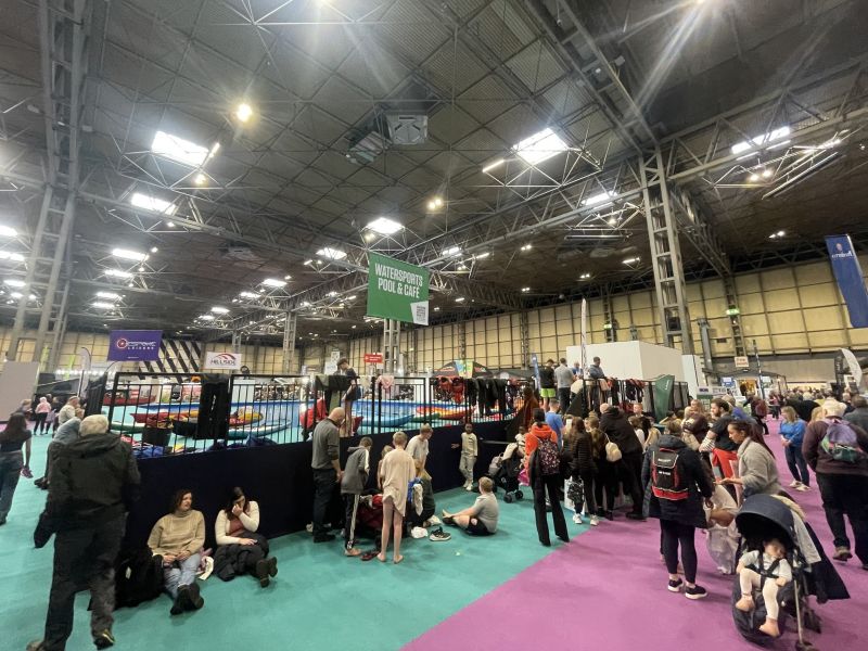 Caravan, Camping and Motorhome Show 2026 Watersports pool for kayaking and SUP