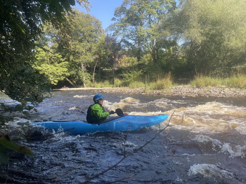Kayaking the Dee Loop setting angles and running lines