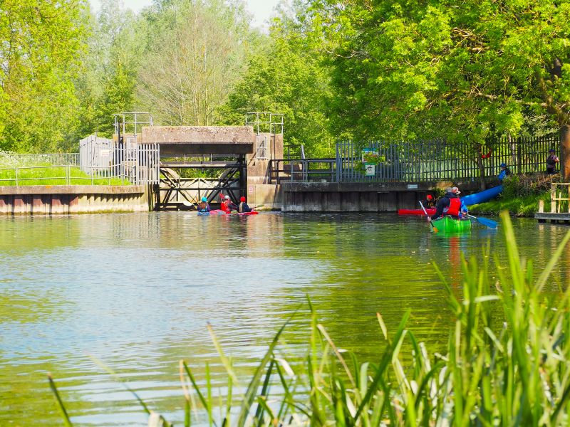 Portaging on the River Stour Canoe and Kayak Expedition